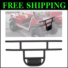 Load image into Gallery viewer, Sleek Matte Black Brush Guard for Club Car DS - Durable Steel Front Bumper
