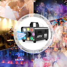 Load image into Gallery viewer, Odorless 500W Fog Machine with LED Lights &amp; Wireless Control - Perfect for Stage