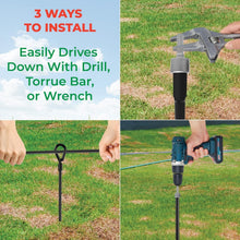 Load image into Gallery viewer, Rust-Resistant Heavy-Duty Ground Anchors (20”) for Tents and Canopies - Set of 8