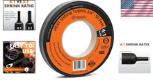 Load image into Gallery viewer, Industrial 3/4" Dual Wall Heat Shrink Tubing - 50 Feet for Strong Insulation