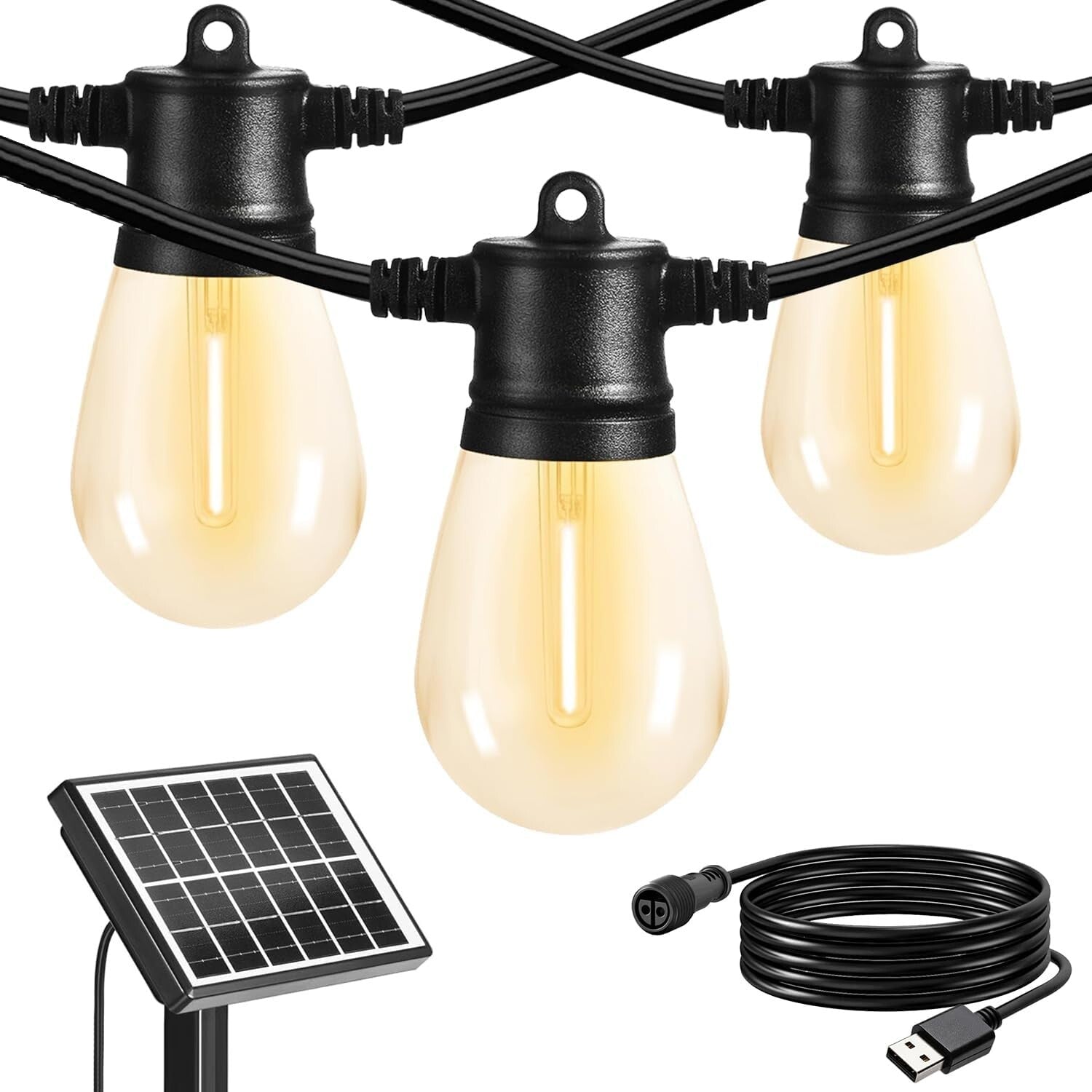 Waterproof & Shatterproof Solar LED String Lights - Perfect for All Occasions