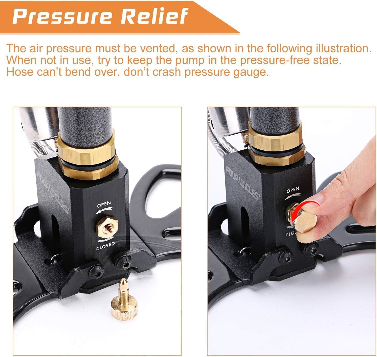 Durable Manual PCP Air Pump with 8 mm Quick Connector - Versatile & Safe