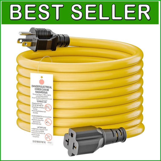 15FT NEMA 5-15P Adapter Cable - Heavy-Duty 12AWG for Versatile Power Needs