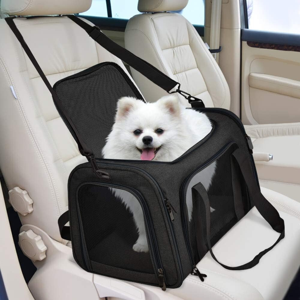 Durable Collapsible Pet Carrier for Cats and Small Dogs - Lightweight & Portable