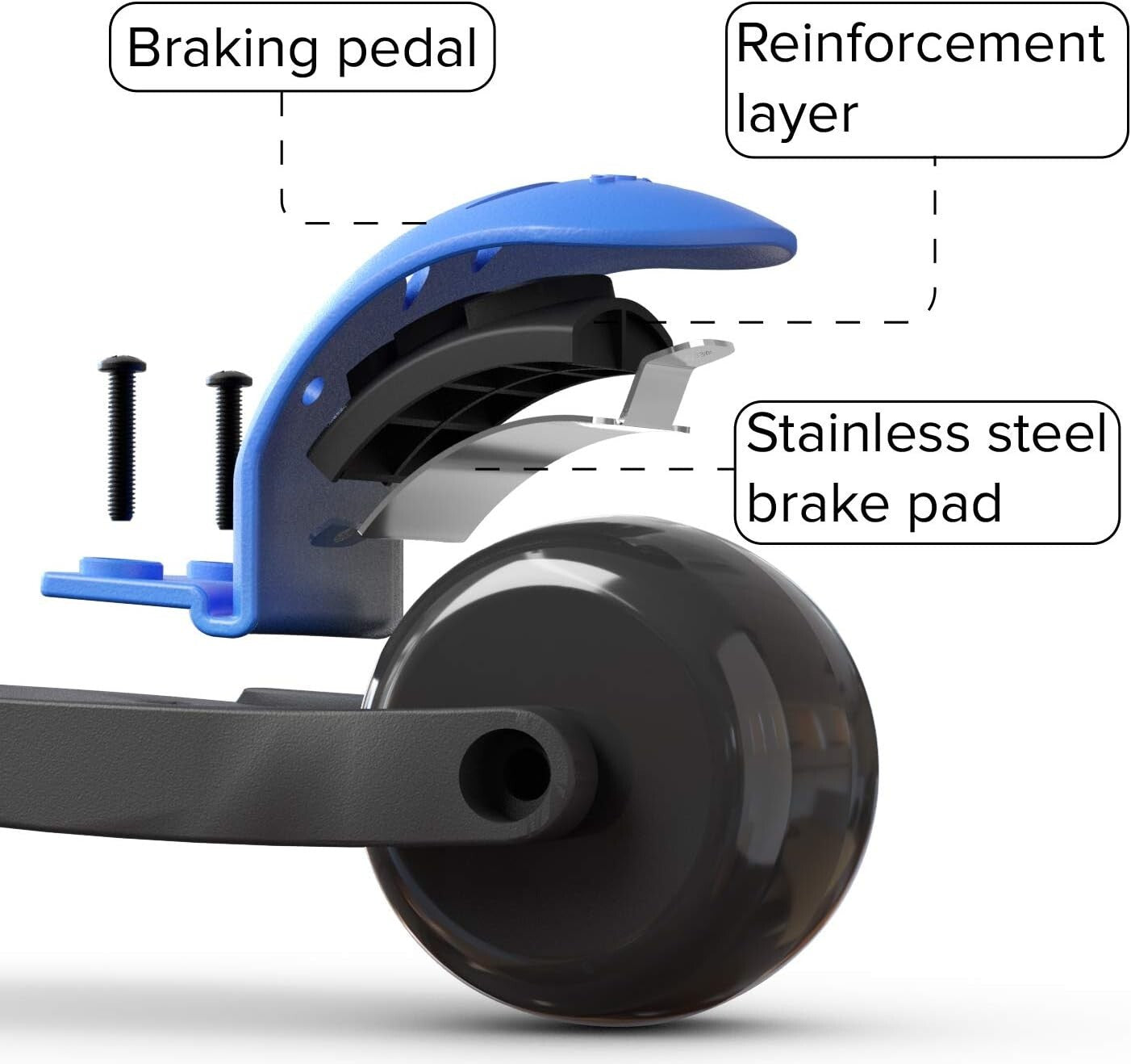 Durable Toddler Scooter with Adjustable Height & Cool Flashing Wheels - 110 lbs