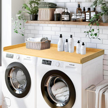 Load image into Gallery viewer, Extra Large Natural Bamboo Washer Dryer Countertop for Stylish Laundry Spaces