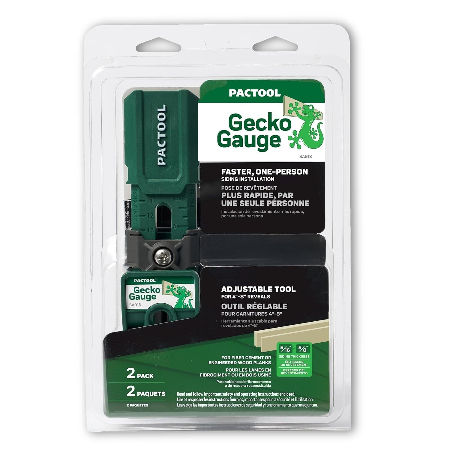 Durable Gecko Gauge for Hardie Fiber Cement & LP SmartSide – Perfect Siding Tool