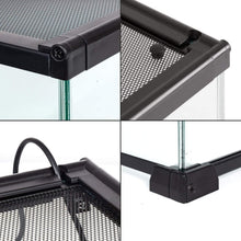 Load image into Gallery viewer, Interactive 8-Gallon Glass Terrarium for Geckos, Frogs, and Spiders - 12x12x12