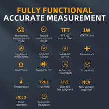 Load image into Gallery viewer, Multi-Function Digital Voltmeter with Recording, Alerts &amp; Intelligent Detection