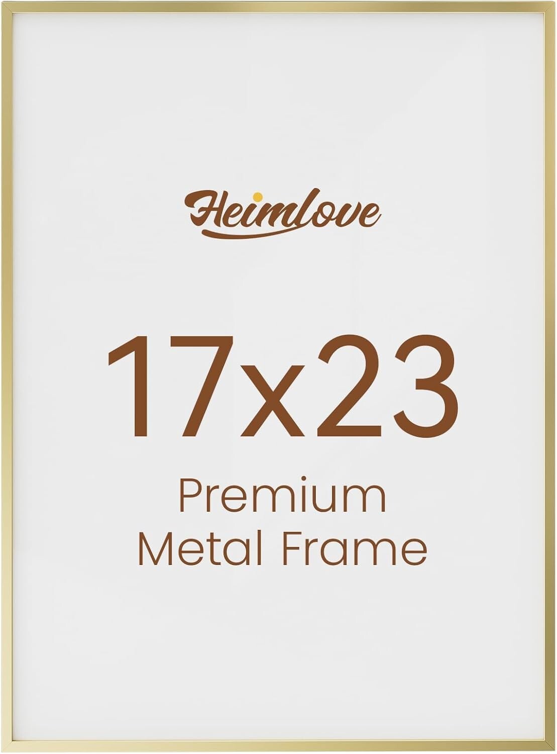 17x23 Gold Aluminum Picture Frame with HD Tempered Glass - Dual Display Elegance