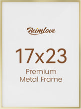 Load image into Gallery viewer, 17x23 Gold Aluminum Picture Frame with HD Tempered Glass - Dual Display Elegance