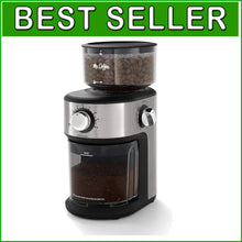 Load image into Gallery viewer, Compact Burr Coffee Grinder with 18 Grinds - Perfect for Espresso &amp; French Press