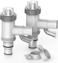 Load image into Gallery viewer, Durable Swimming Pool Hose Adapter with Leak-Proof Plunger Valves - 2 Pack