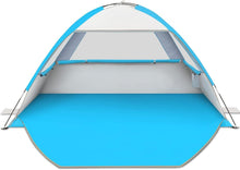 Load image into Gallery viewer, Water-Repellent Beach canopies with Mesh Windows – 3-Person Shade Solution