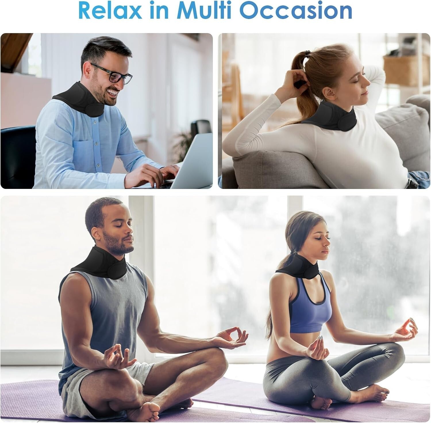 Flexible Gel Neck Ice Pack Wrap - Convenient Cooling Pads for Neck & Shoulders