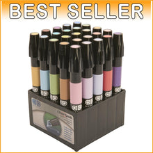 Load image into Gallery viewer, 25 Assorted Pastel Tri-Nib Markers in Tabletop Cube - Xylene-Based Art Supplies
