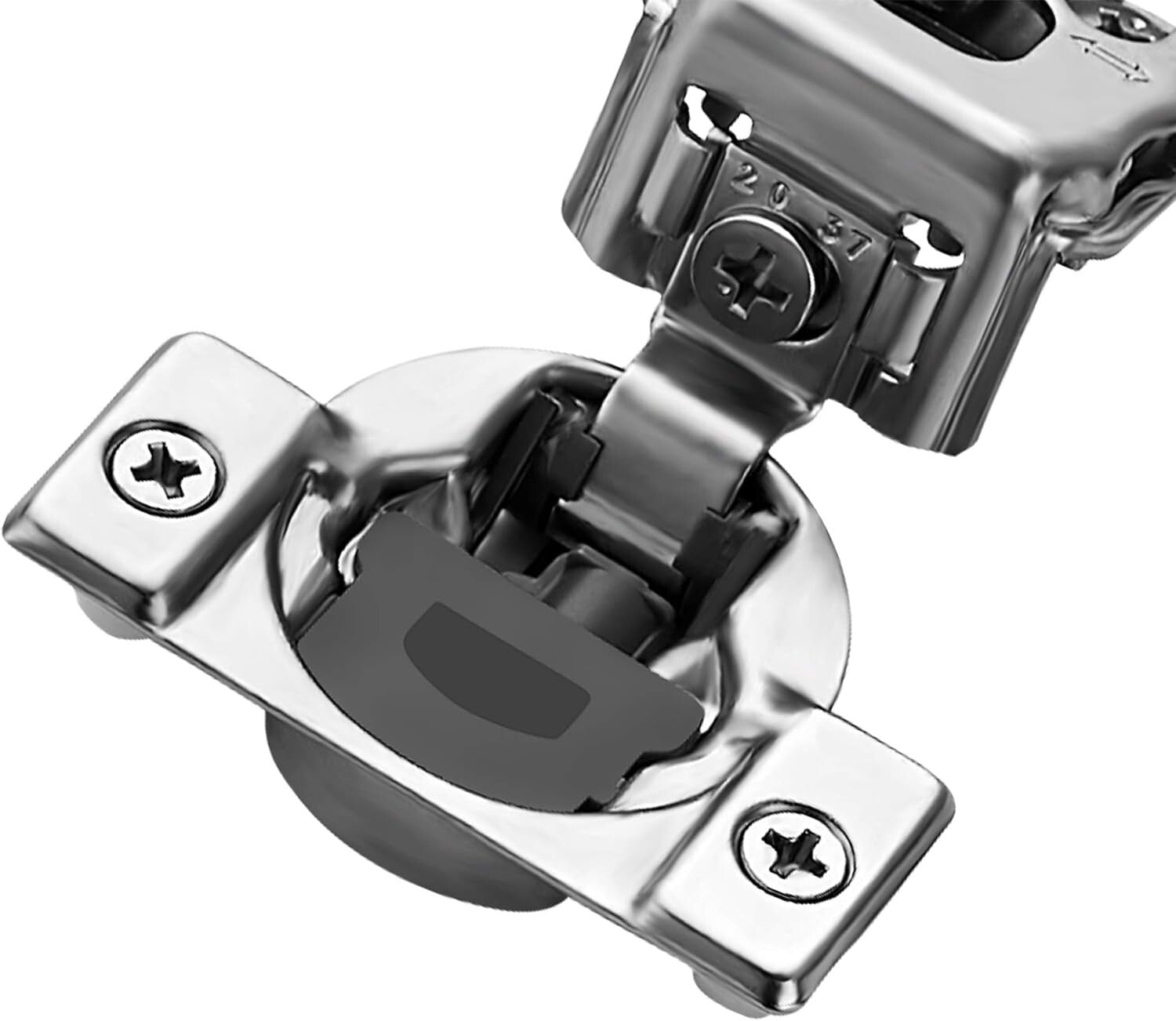 50 Count Self-Closing Satin Nickel Cabinet Hinges - Durable & Easy to Install