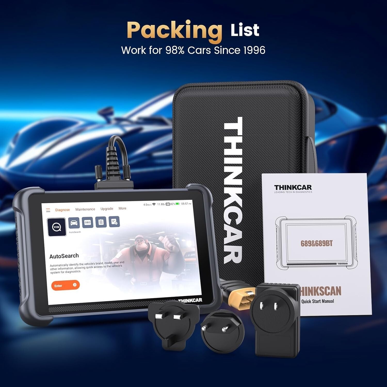Comprehensive Automotive Scan Tool with Real-Time Diagnostics & Easy Updates
