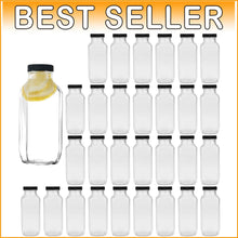 Load image into Gallery viewer, Vintage 8 oz Glass Bottles with Airtight Lids, Set of 30 - Perfect for Smoothies
