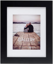 Load image into Gallery viewer, Versatile Black Wood Frame for 8x10/11x14 Photos - Wall/Tabletop Mounting