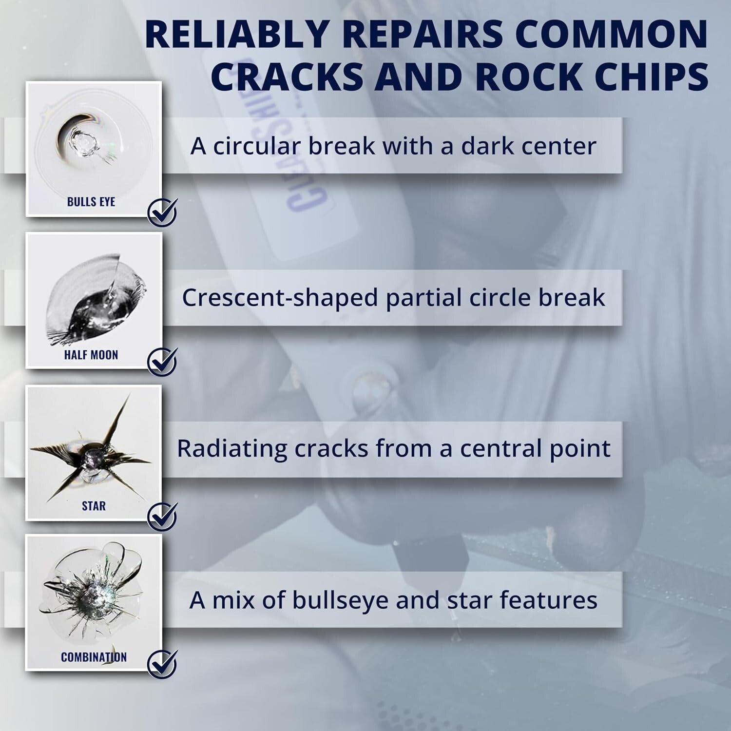 Easy-to-Use Cracked Windshield Repair Kit - Save Costs on Windshield Replacement