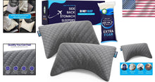 Load image into Gallery viewer, Versatile Mini Neck &amp; Lumbar Pillows - Set of 2 for Travel and Comfort, 14x19