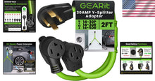 Load image into Gallery viewer, Weather-Resistant 30A Power Splitter – 4-Prong Design for Maximum Versatility