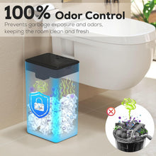 Load image into Gallery viewer, Sleek 4-Gallon Touchless Trash Can Set, Waterproof &amp; Slim Design for Any Room