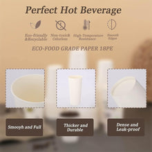 Load image into Gallery viewer, Bulk 1000 Count Disposable 12 oz Paper Cups - Sturdy for Hot &amp; Cold Drinks