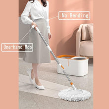 Load image into Gallery viewer, Ultimate Spin Mop &amp; Bucket Cleaning System: Extended Handle &amp; 5 Refill Heads
