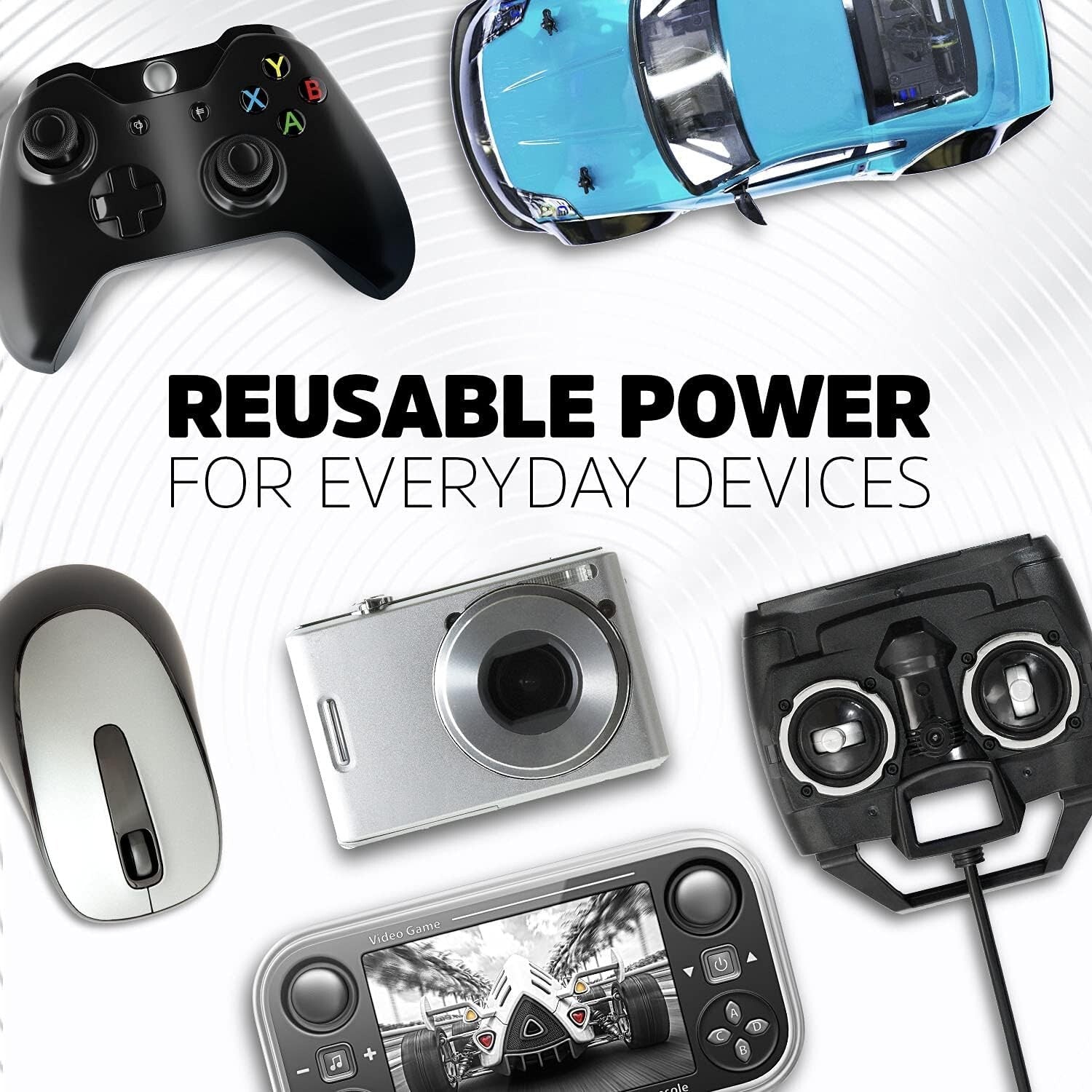 16 Count Rechargeable AA Batteries with Leak-Proof Design & 5-Year Lifespan