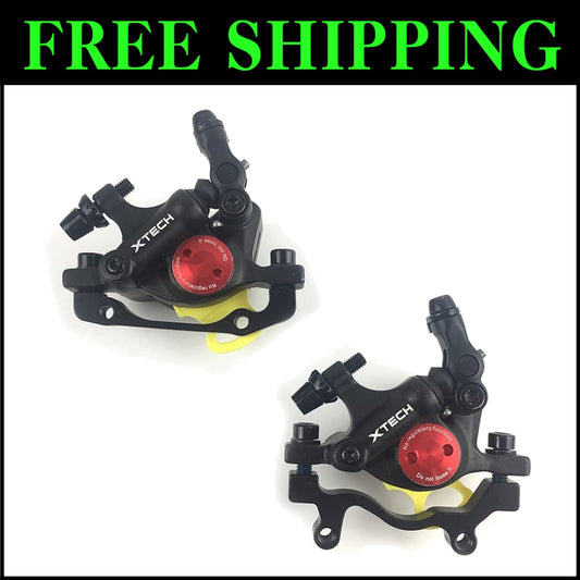 XTECH HB-100 Cable Pull Hydraulic Brakes - Lightweight Mountain Bike Calipers