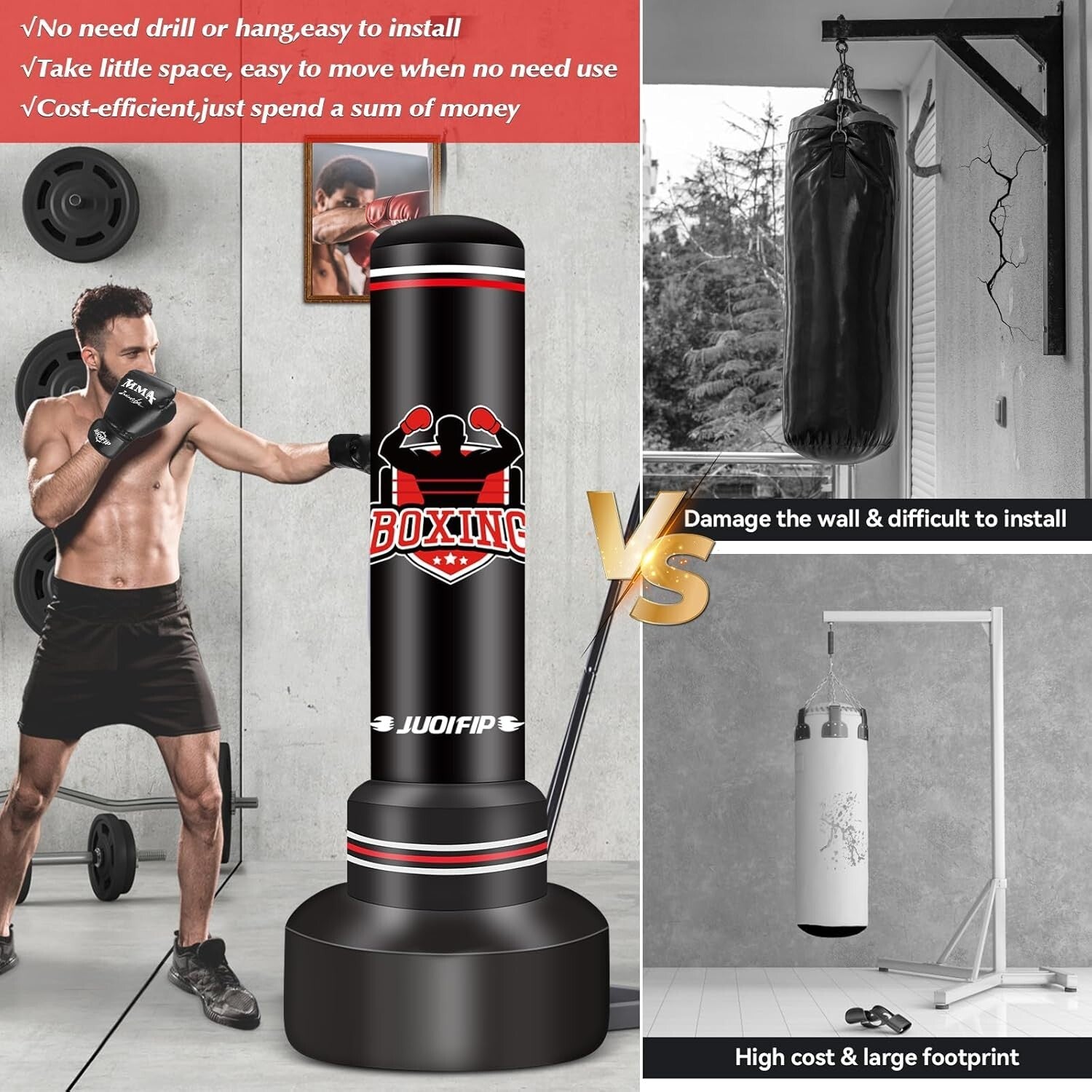Durable 70-Inch Heavy Punching Bag - Perfect for Boxing and Muay Thai Workouts