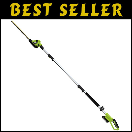 Lightweight Cordless Hedge Trimmer - 20V Battery, Fast Charger & 2-Year Warranty