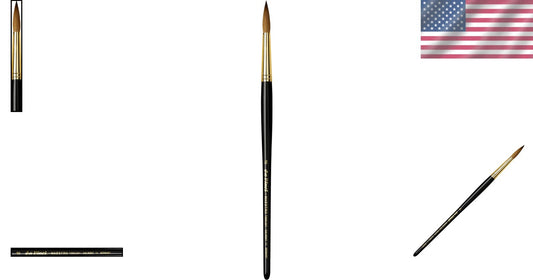 Expertly Crafted Size 8 Da Vinci Kolinsky Sable Watercolor Brush for Precision
