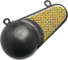 Load image into Gallery viewer, Stainless Steel 10 Lbs. Downrigger Weight with Protective Coating and Gold Flash