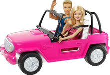 Load image into Gallery viewer, Pink 2-Seater Beach Cruiser Toy with Barbie &amp; Ken Dolls - Imagination Awaits