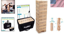 Load image into Gallery viewer, 56-Piece Life-Size Tumbling Timber Game - Indoor/Outdoor Fun for Kids and Adults