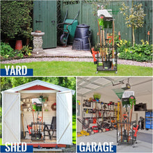 Load image into Gallery viewer, Scratch-Resistant Garage Tool Rack on Wheels - 3 Adjustable Shelves Included