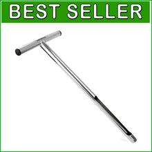Load image into Gallery viewer, 21-Inch Stainless Steel Soil Sampler Probe with T-Style Handle for Gardeners