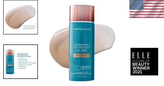 Total Protection Face Shield Flex SPF 50 - Fragrance-Free Mineral Sunscreen