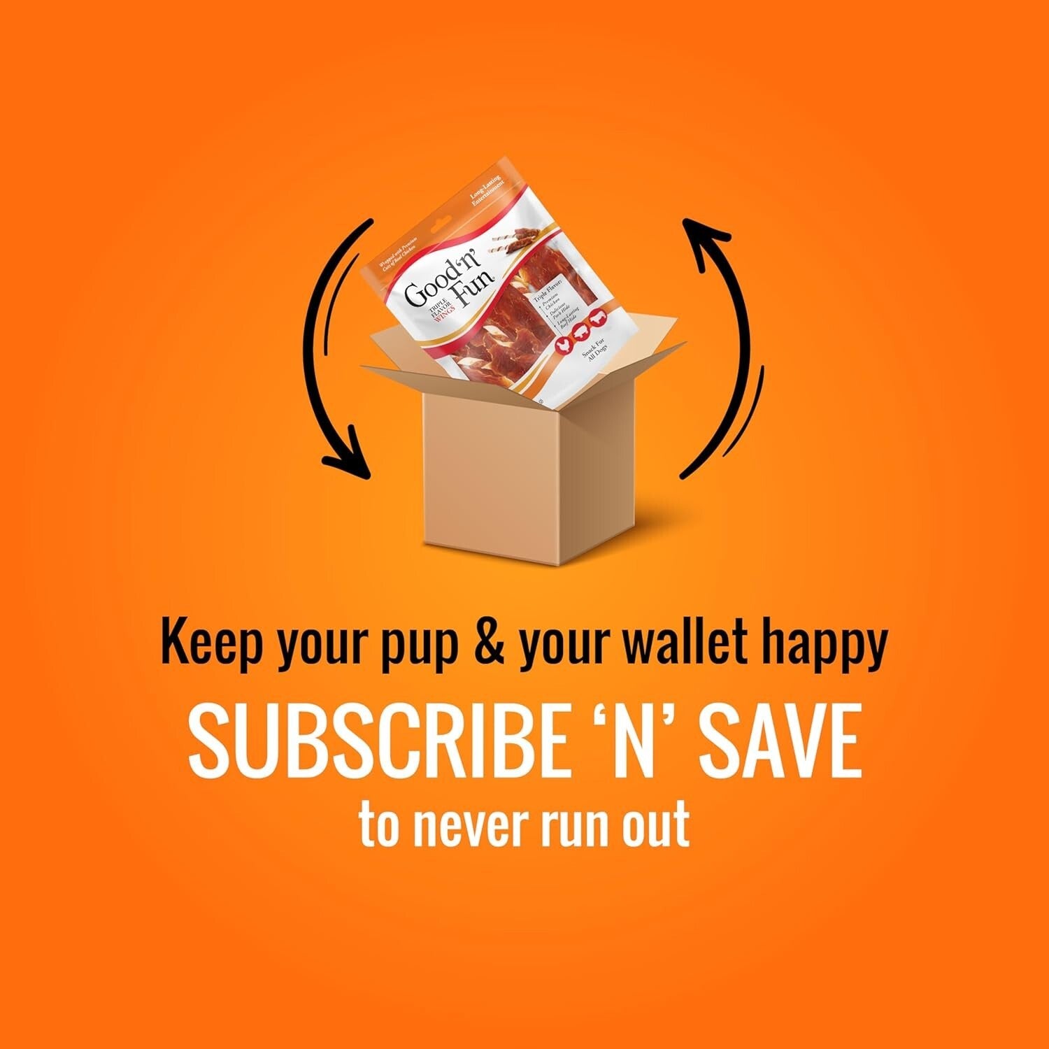 Good ‘n’ Fun 12 Pack Triple Flavor Chews for All Dogs - Delicious & Nutritious