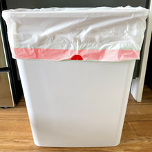 Load image into Gallery viewer, Bulk 500 Count 13 Gallon White Trash Bags - Tear-Resistant Drawstring Liners
