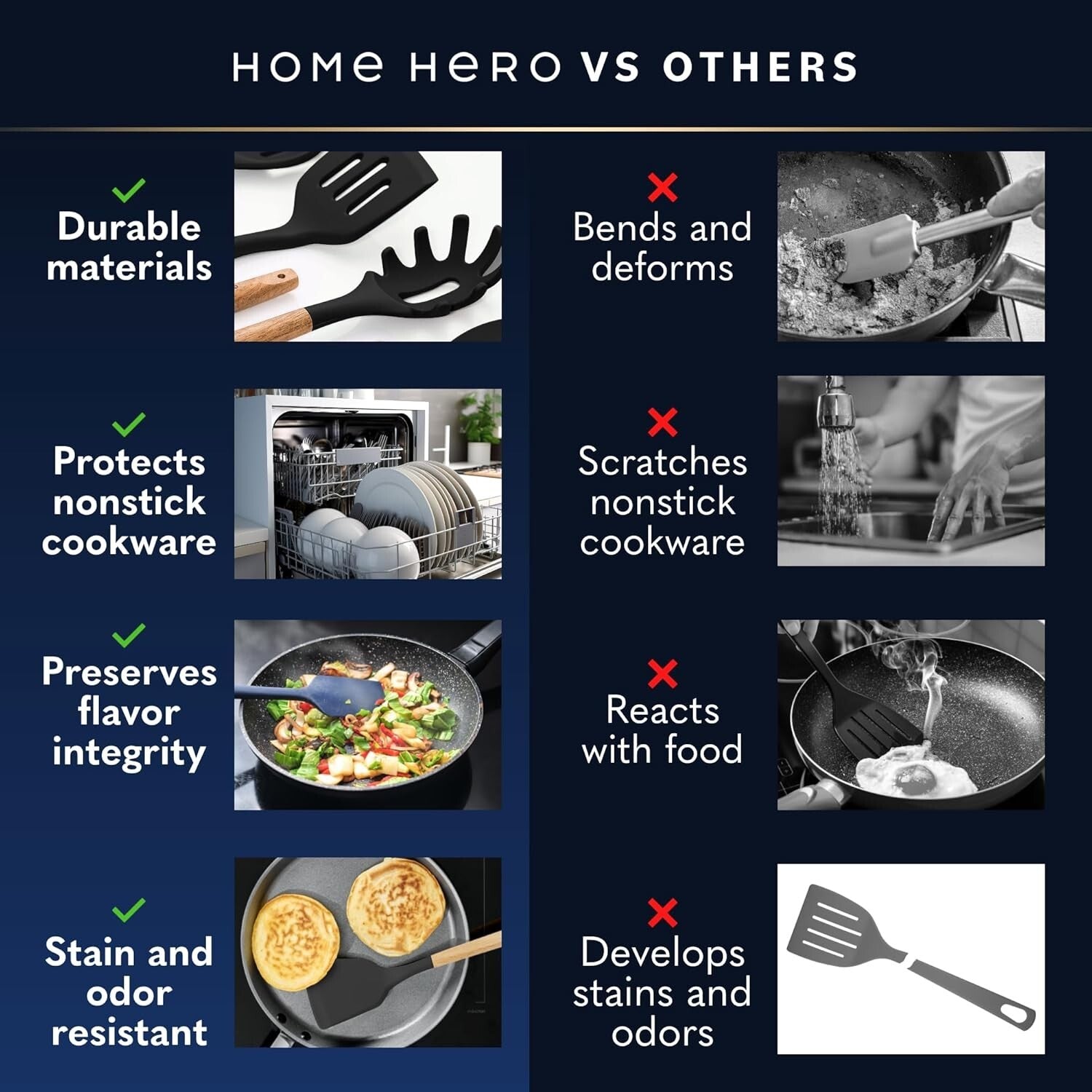 Premium Silicone Cooking Utensils Set - 44 Pieces with Elegant Beechwood Handles