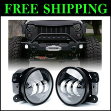 Load image into Gallery viewer, Waterproof 60W LED Fog Lamps for 2007-2018 Jeep Wrangler JK - Bright 6000K Light