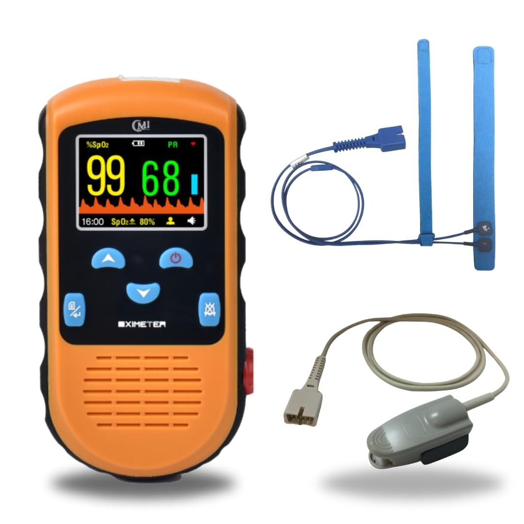 Accurate Handheld Pulse Oximeter with Continuous Infant Monitoring & Alarms