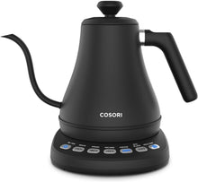 Load image into Gallery viewer, Black Electric Gooseneck Kettle: 0.8L with Precision Pour &amp; Temperature Control