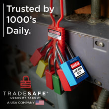 Load image into Gallery viewer, Durable 10-Piece Red Lockout Padlock Set - Keyed Different &amp; Corrosion Resistant