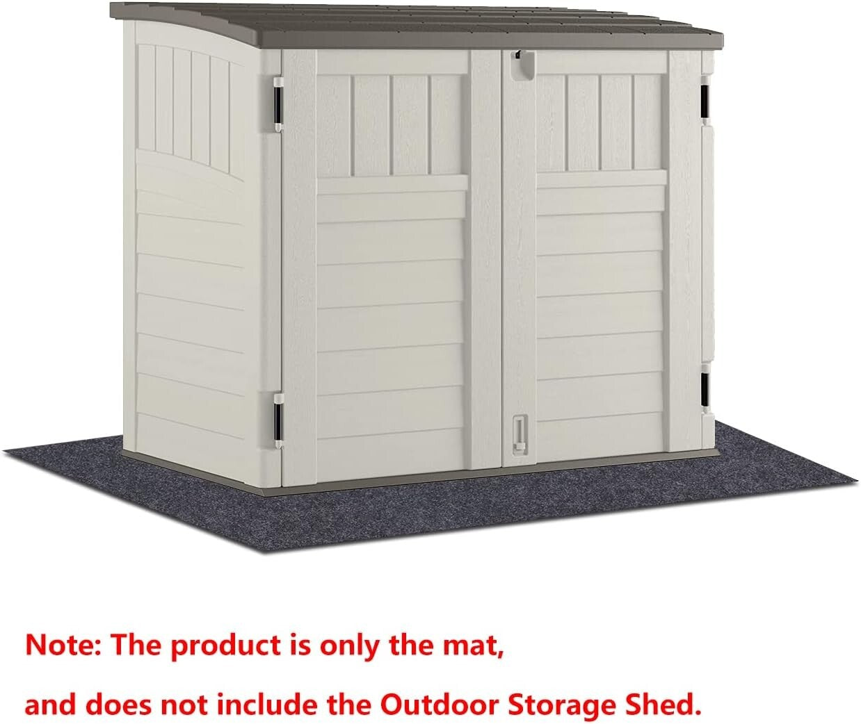 Non-Slip Outdoor Carport Mat 8' x 8' - Soft Fabric, Washable, and Eco-Friendly