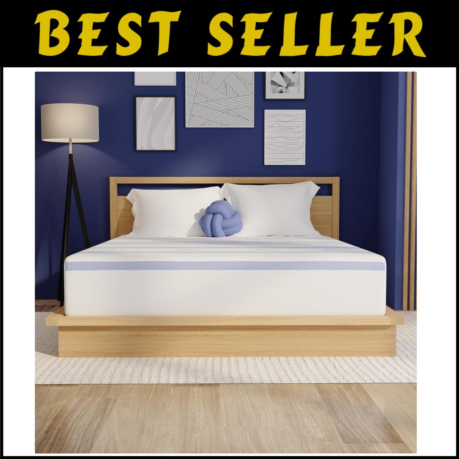 Luxurious 12-Inch Gel Memory Foam Mattress for King Beds - CertiPUR Certified